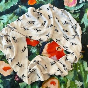 Boston Terrier Dog Print Circle Scarf